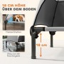 PawHut Erhöhtes Hundebett Polyester 76 x 61 x 71cm Hellgrau_5