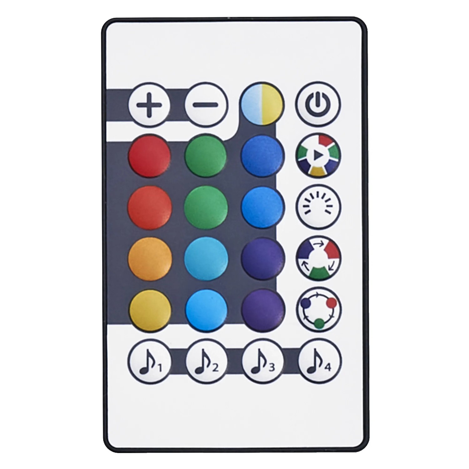 Fernbedienung für Osram LED-Streifen Flex Audio Voice zur Steuerung von Farbe und Musik.