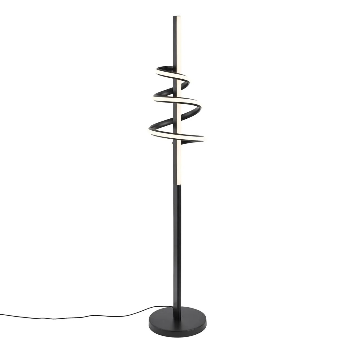 QAZQA Design Stehleuchte Schwarz inkl  Dimmbarer LED und 3 Stufen Schalter Rolla