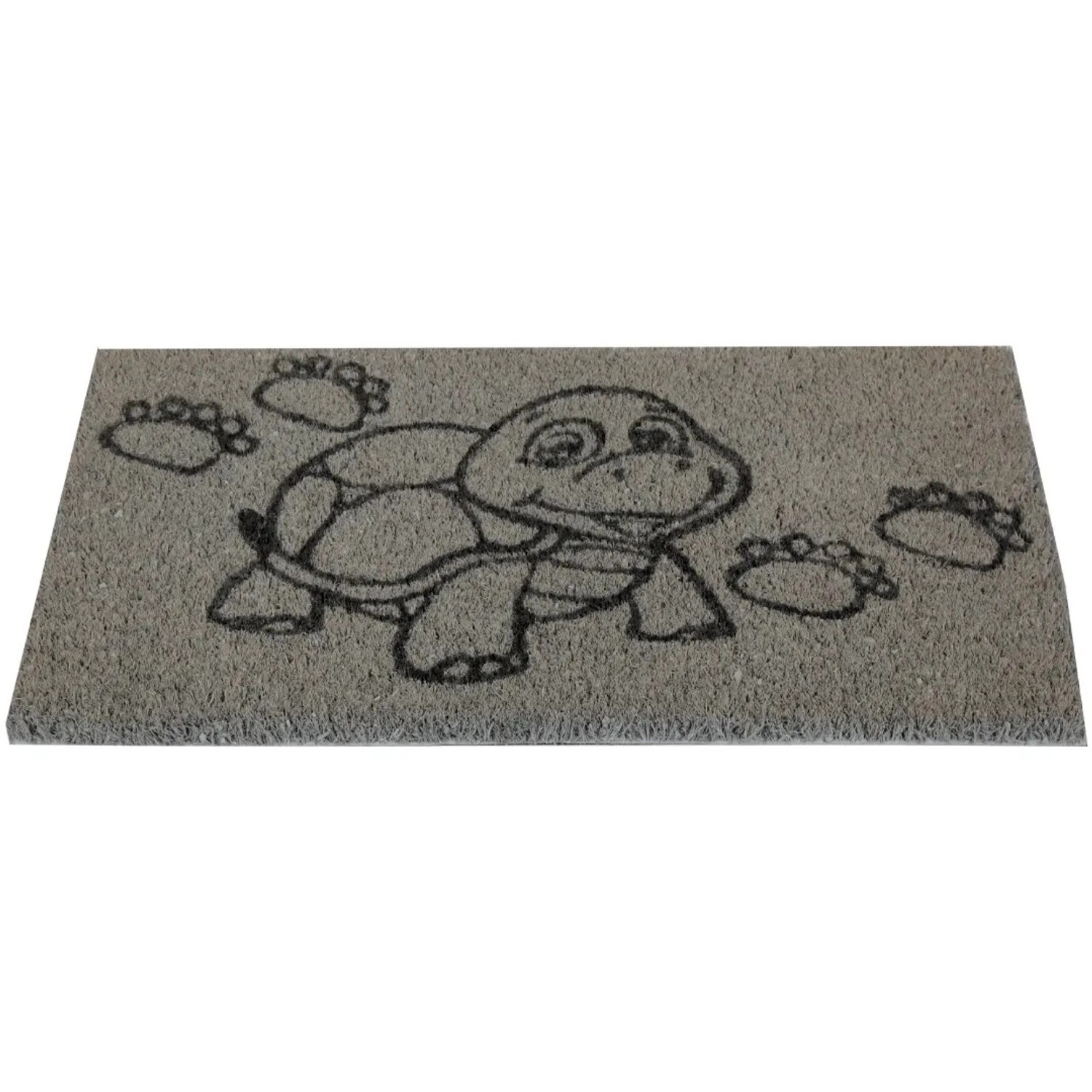 Bestlivings Kokos Fußmatte Grau 25 x 50 cm Schildkröte günstig online kaufen