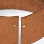 Bellissa Rasenkante Kreis Corten, 13 cm hoch, Ø 20 cm, Detailaufnahme des Stecksystems.