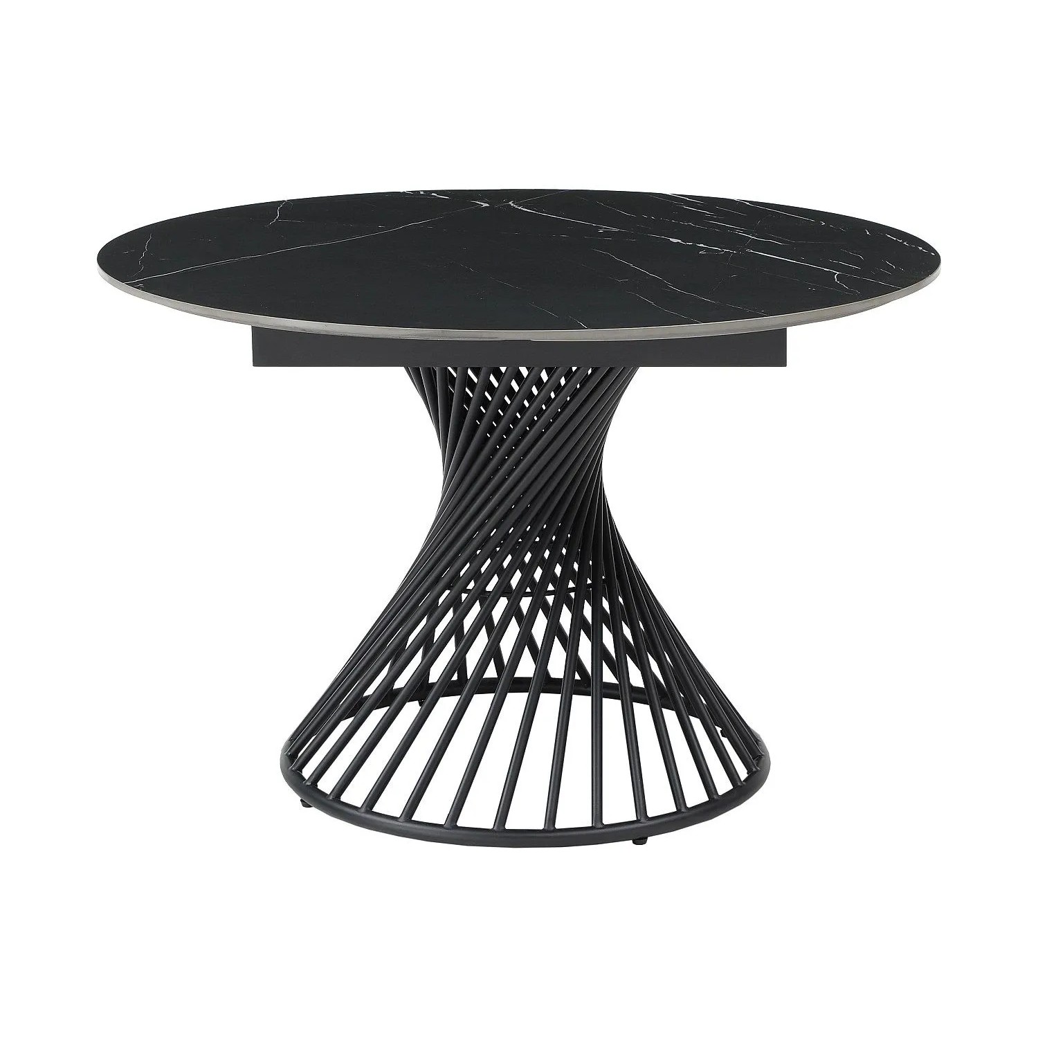 Vente-unique Esstisch Castina Schwarz 150 cm  180 cm  120 cm
