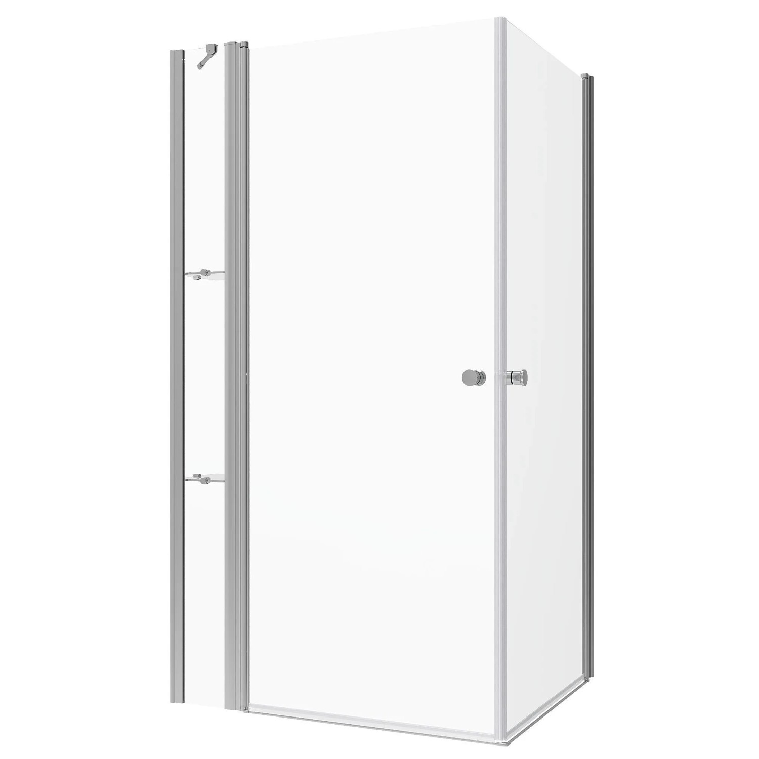 Aquabatos Klarglas Duschkabine mit Nanobeschichtung 100x80x197cm Duschwand Duschabtrennung für Badezimmer Duschtür mit D...