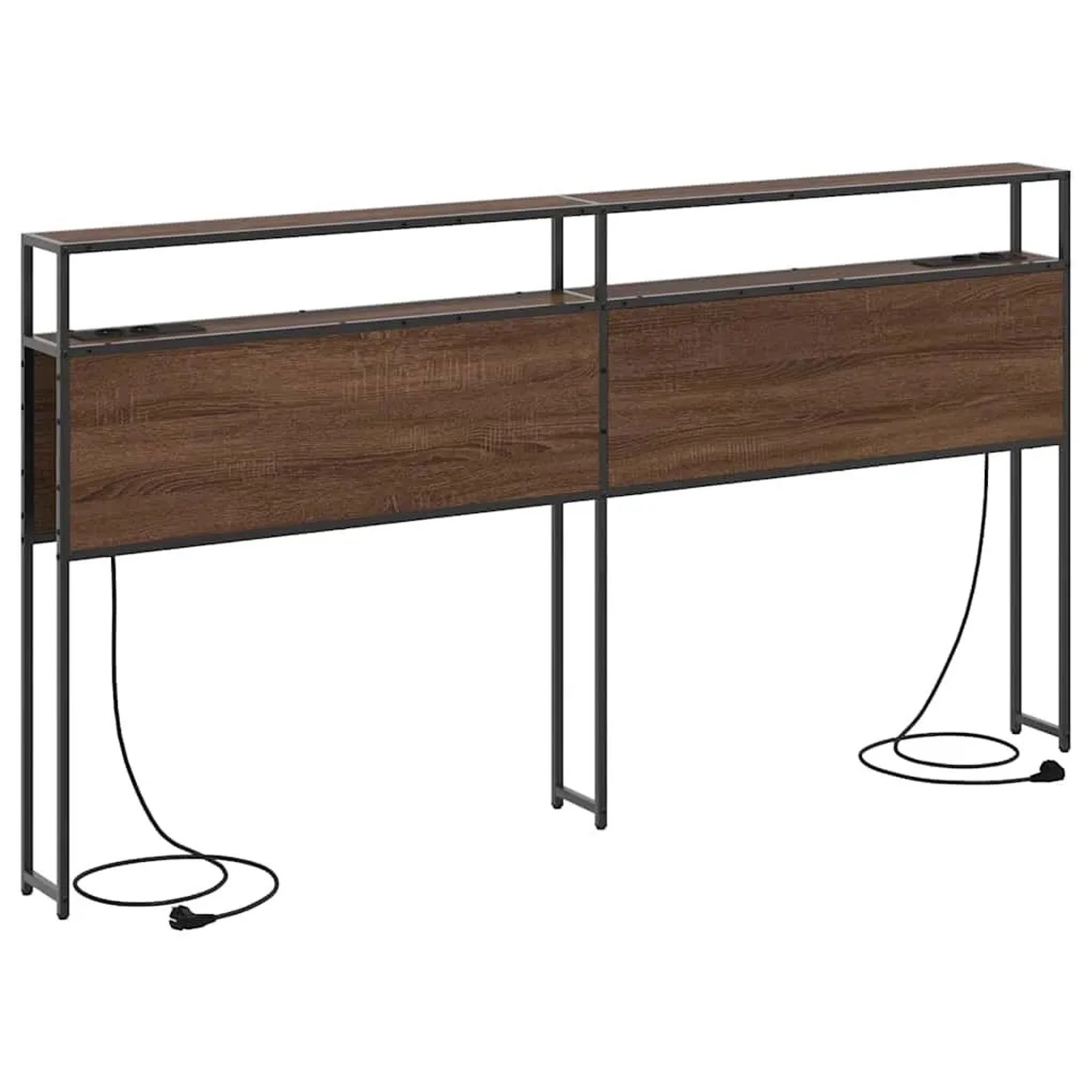 vidaXL Stauraum-Kopfteil Braun Eichen-Optik 200 cm Holzwerkstoff 859774