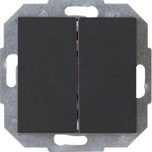 Kopp Serienschalter Athenis in Anthrazit für Schalterprogramme.