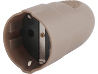 Zenitech Stromkabel H03VVH2-F 2x0,75mm² Braun, 10m – Flach, Für Innenbereich, PVC-isoliert