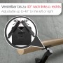 SOTECH Handlaufhalter Verstellbar für Ø 45 mm Runde Handläufe Stahl Schwarz Pulverbeschichtet Schräger Arm 70 x 99 x 100 mm_5