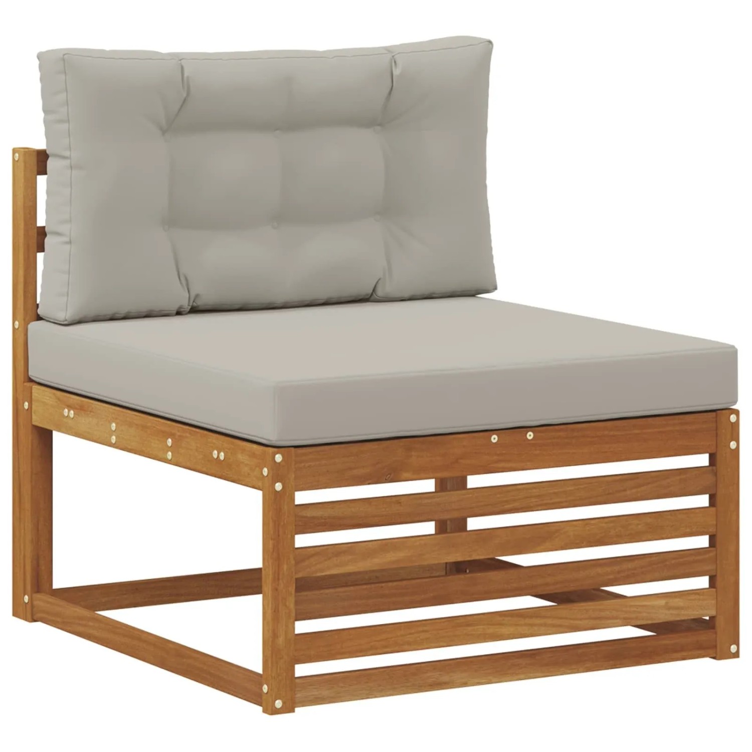 vidaXL Outdoor Mittelsofa Massivholz Akazie Natur 900564