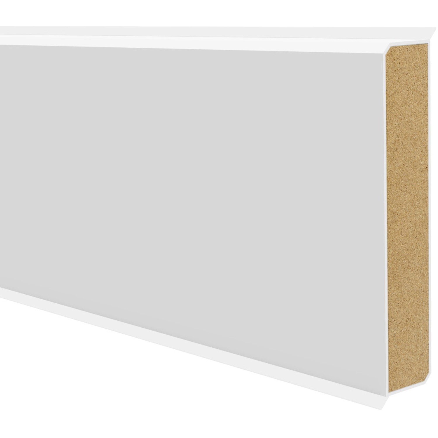 Sockelleiste Cubu flex life 60 Weiß 13 mm x 60 mm Länge 2500 mm
