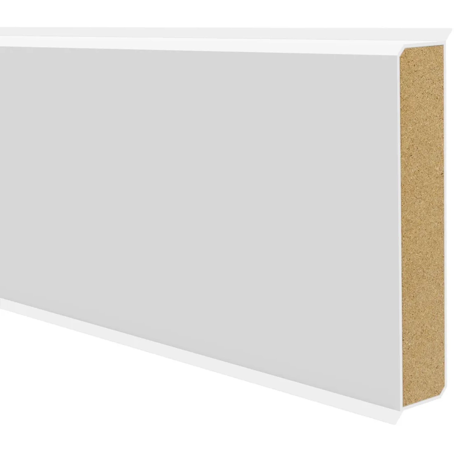 Sockelleiste Cubu flex,ife 60 Weiß 13 mm x 60 mm Länge 2500 mm