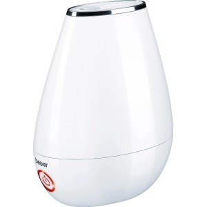 Weißer Beurer Ultraschall-Luftbefeuchter LB 37 mit 2 l Tank für ein angenehmes Raumklima.