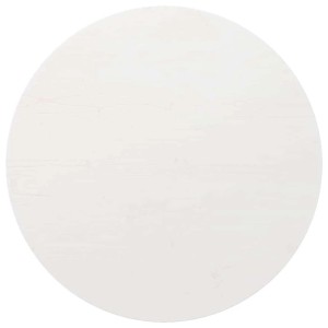 vidaXL Tischplatte Weiß Ø80x2,5 cm Massivholz Kiefer 813656