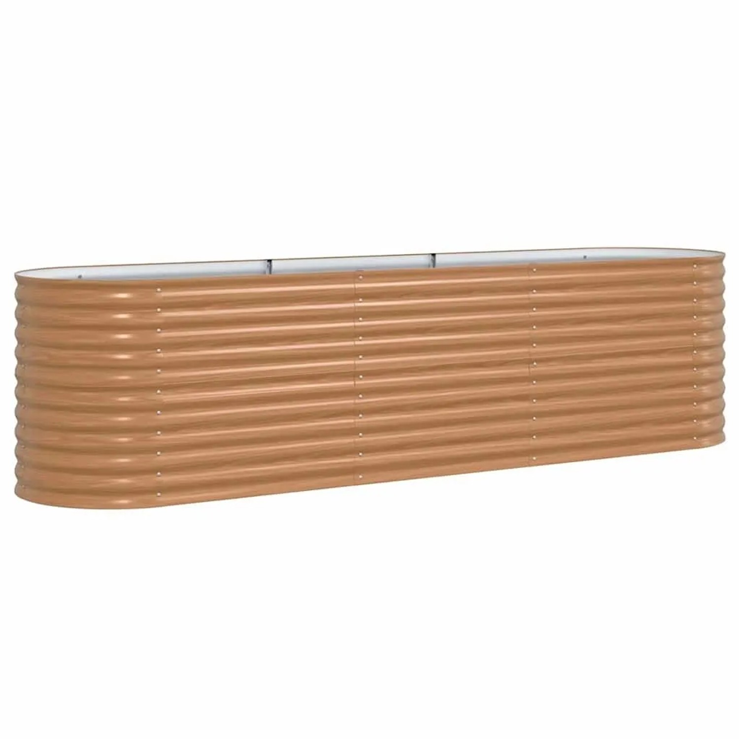 vidaXL Hochbeet Braun 320 x 80 x 81 cm Stahl 42011326