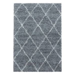 Ayyildiz Hochflorteppich Alvor 3401 Grau 240 cm x 340 cm