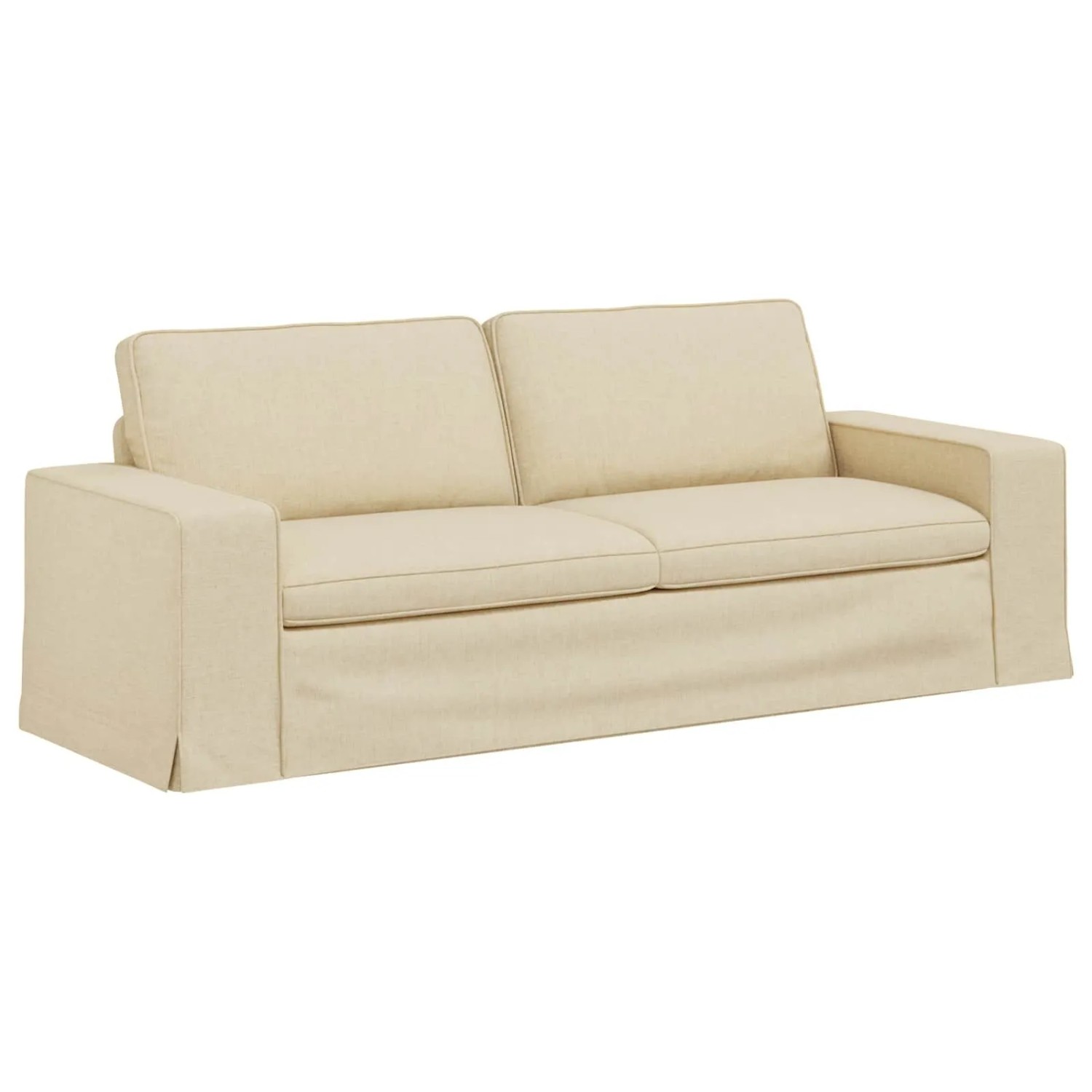 vidaXL Sofa Creme 222 x 80 x 82 cm Stoff 42024402