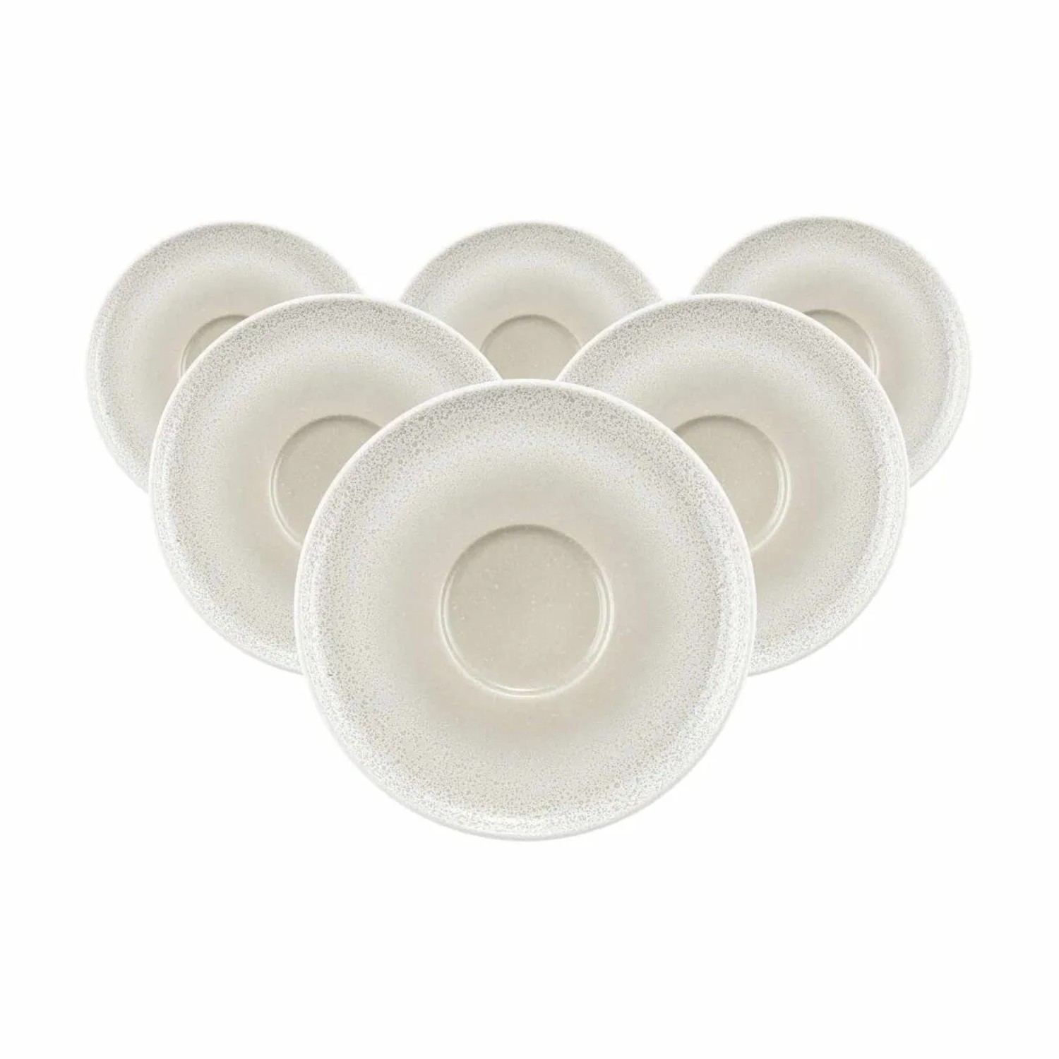 Seltmann Weiden Sento Home Kombi-Untertasse 16,2 cm 6er Set Aura Cream