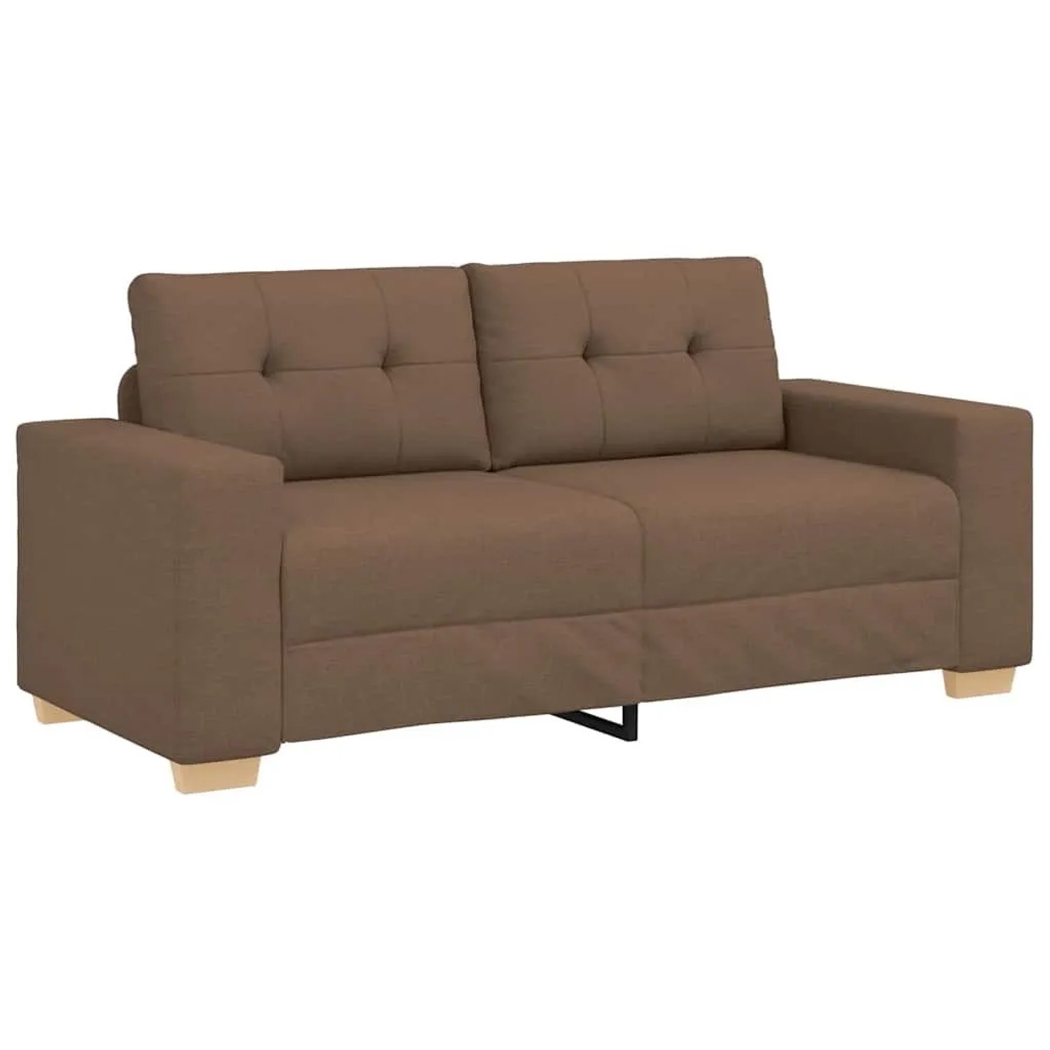 vidaXL Loveseat-Sofa Braun 180x77x82 cm Stoff 4105082