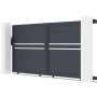 Casanoov Schiebetor Cimone 3,5 m mit Motorisierung, Aluminium, graue Gartentoranlage.