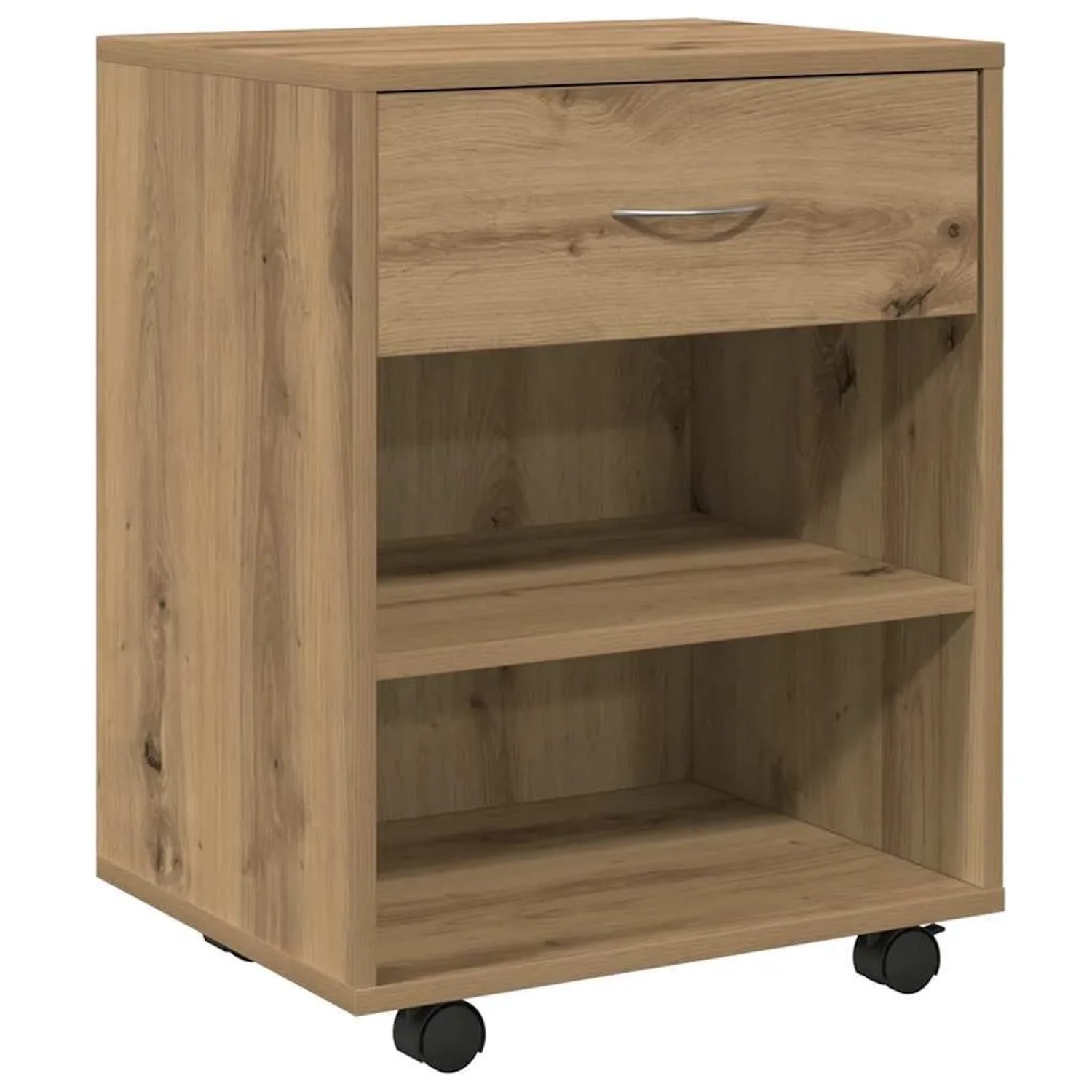 vidaXL Rollcontainer Artisan-Eiche 46x36x59 cm Holzwerkstoff 856661