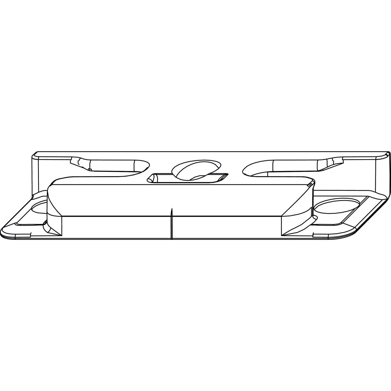 Maco Schließteil iS 12L Eurofalz 24mm 13V -1mm Tricoat-Evo