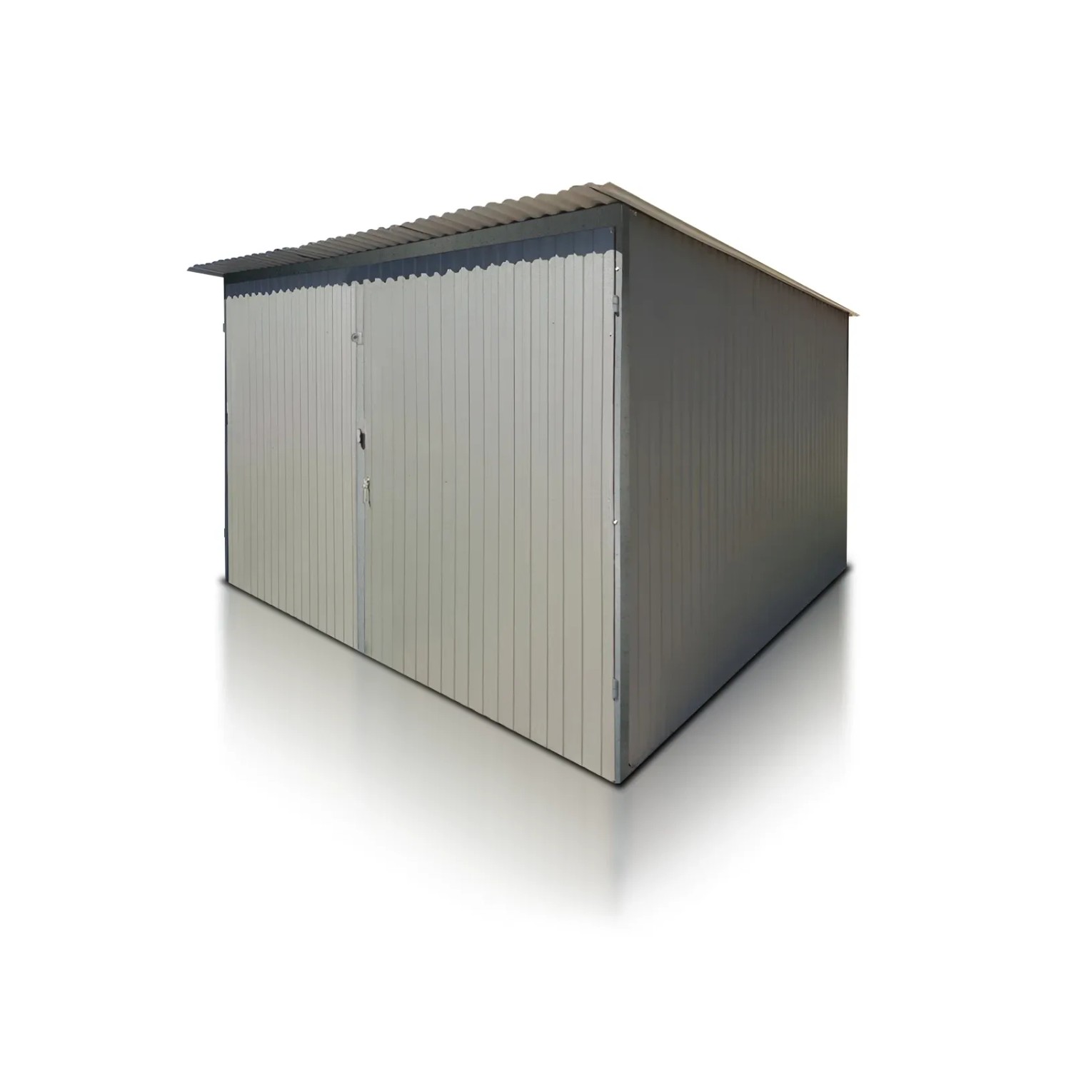 Liderstal Einzelgarage Basic aus Blech 300 x 300 cm Graphit