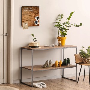 Banjado Schlüsselkasten Glas 30x30cm mit Motiv Trockenes Holz, beschreibbar & magnetisch.