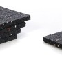 GS Terrassen Gummipads, 48 Stück, 8mm stark. Pads für Terrassendielen Unterkonstruktion zum Ausgleich und Schallschutz.