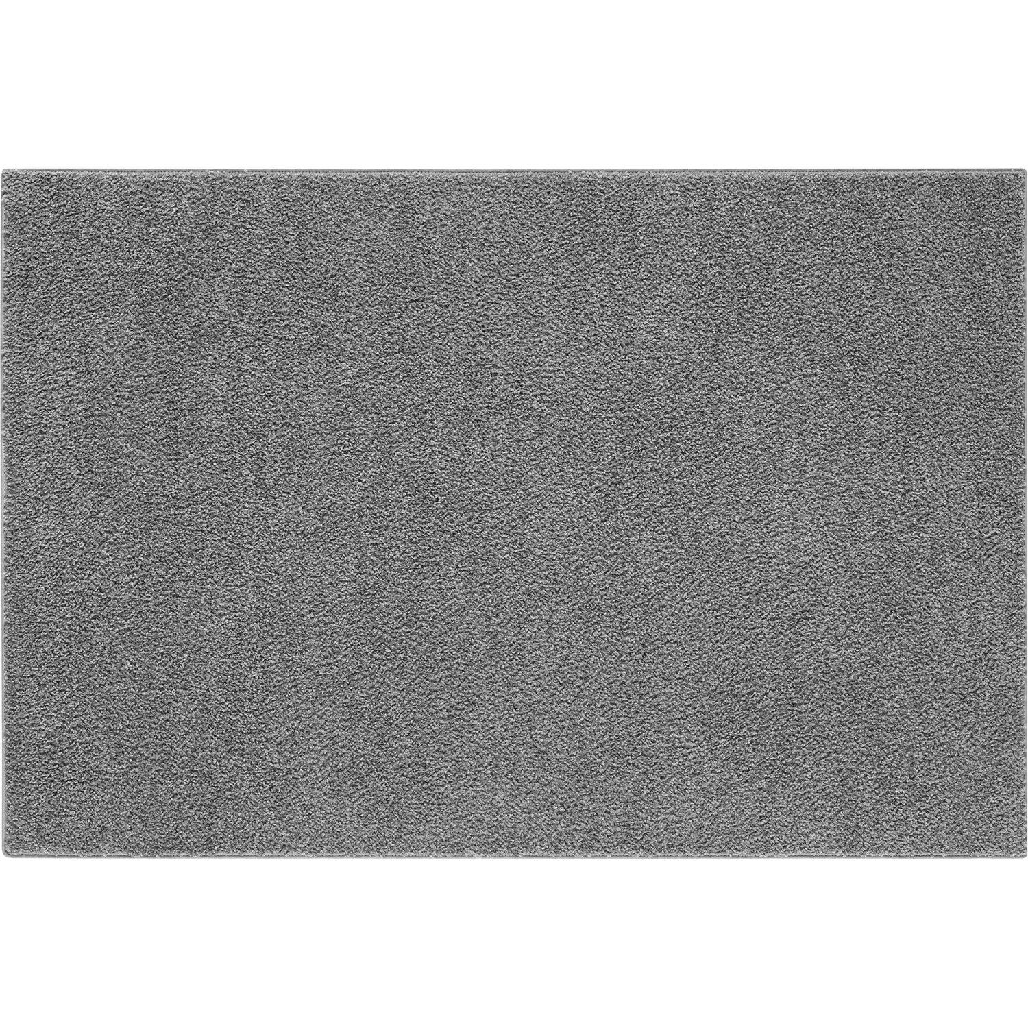Kurzflor Teppich Vital Hellgrau 160 cm x 230 cm Klassisch
