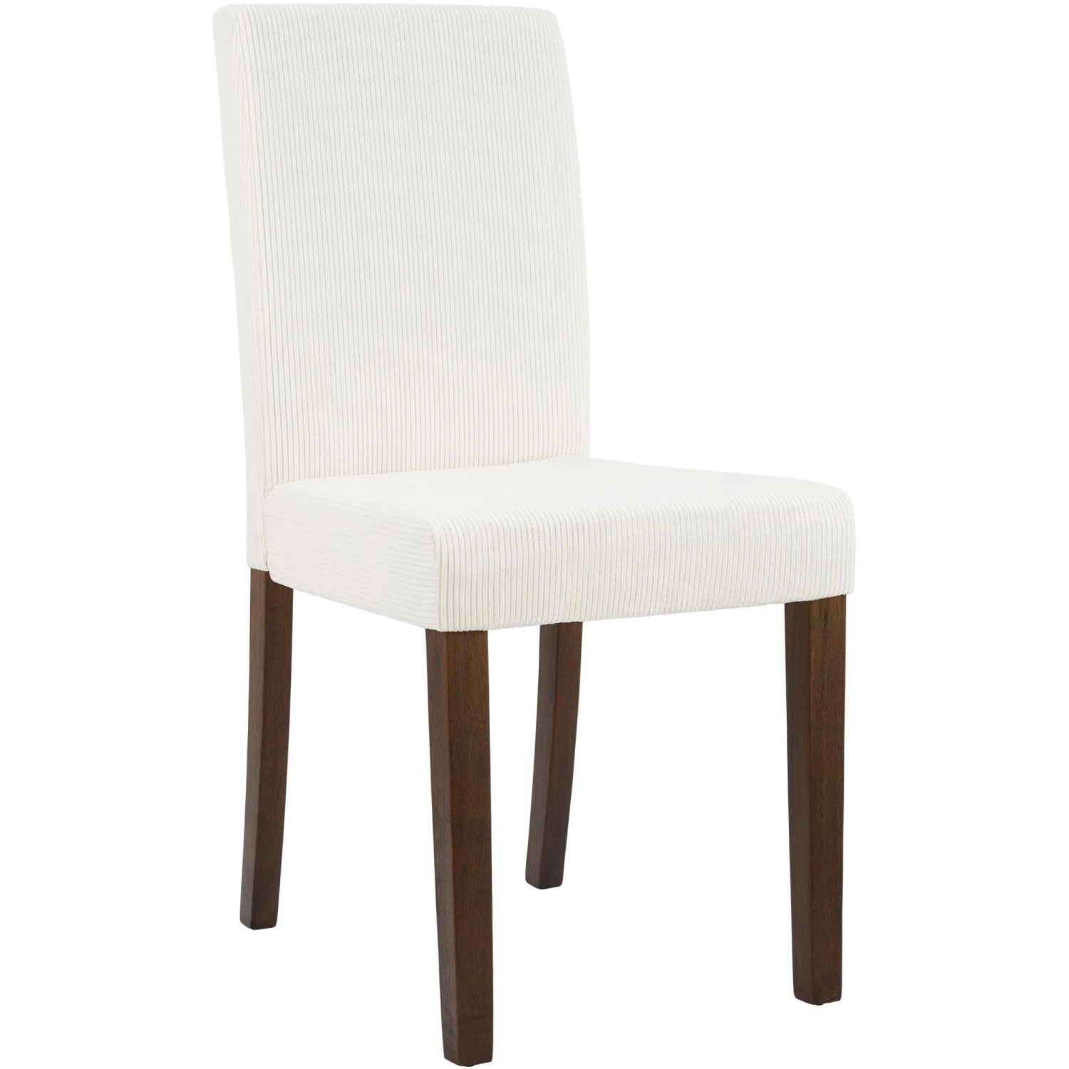 DELUKE Esszimmerstuhl DALAN Cord Creme 41x47x91cm Antik-Dunkel Essstühle Esszimmerstühle Küchenstühle Wohnzimmerstühle