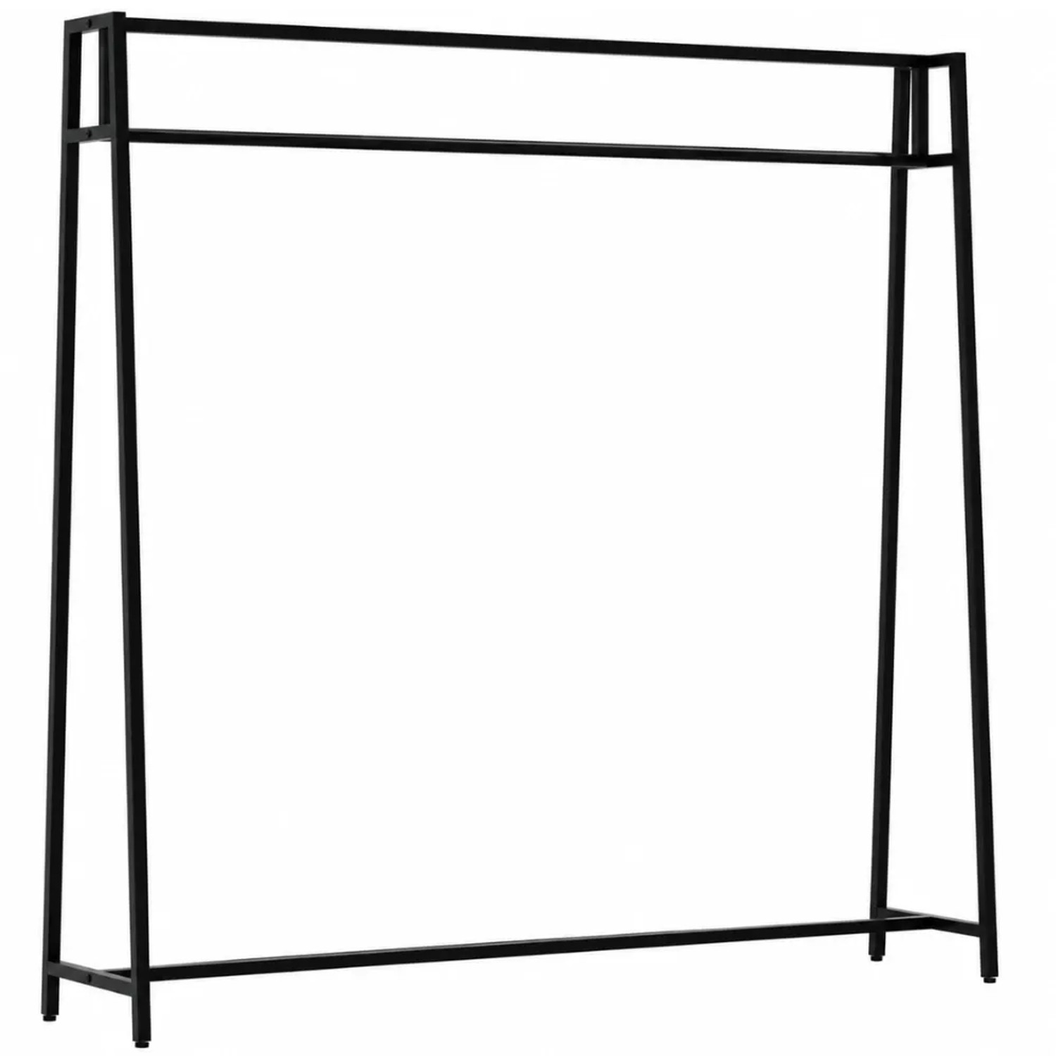 DELUKE Kleiderständer FRITZ 150x35x150cm Metall Schwarz Kleiderstange Jackenständer Klamottenständer