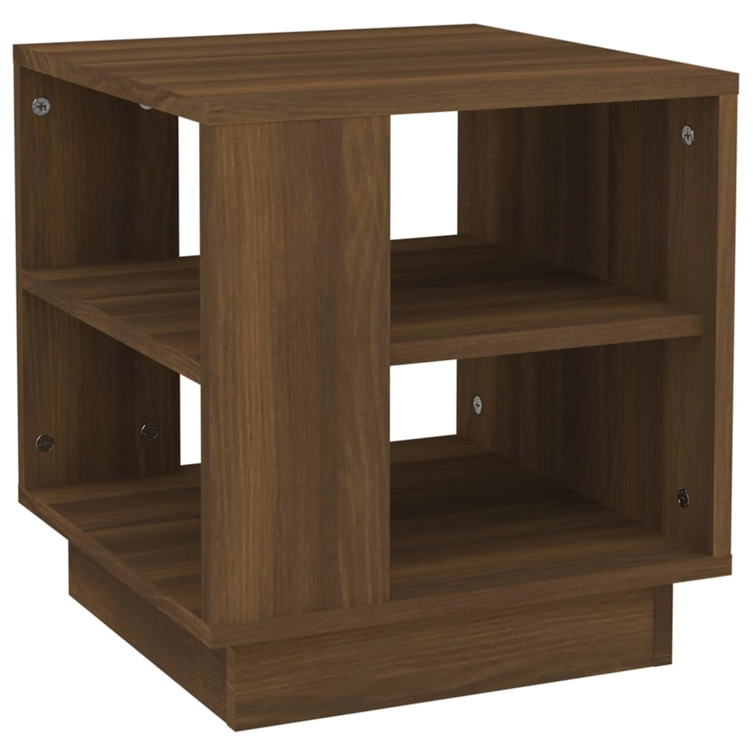 Vidaxl Couchtisch Braun Eichen-optik 40x40x43 Cm Holzwerkstoff günstig online kaufen