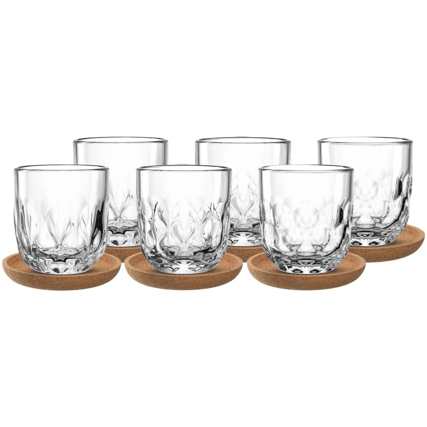 Leonardo Gocce Kaffee-Set mit Untersetzer 12-teilig