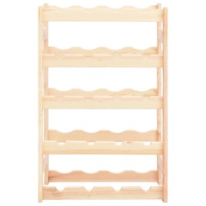 VidaXL Weinregal aus Kiefernholz für 20 Flaschen, unbehandelt.