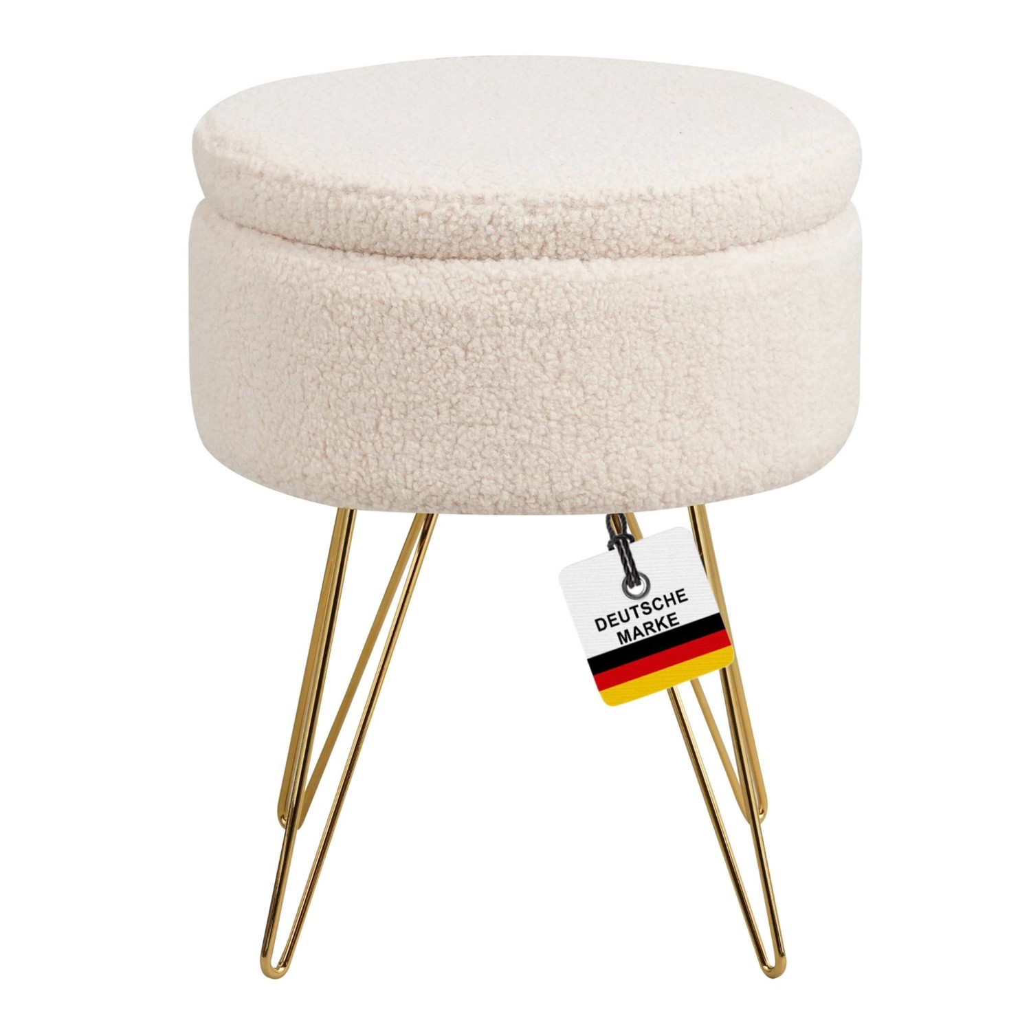 Albatros Hocker CANNES Sherpa Bezug Beige günstig online kaufen