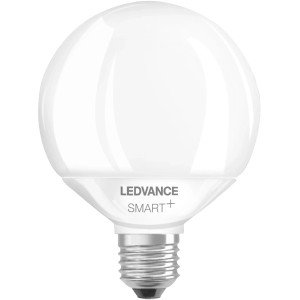 Ledvance Smart+ Wifi Globe Leuchtmittel, E27, 14W, klare Globe-Form, dimmbar.