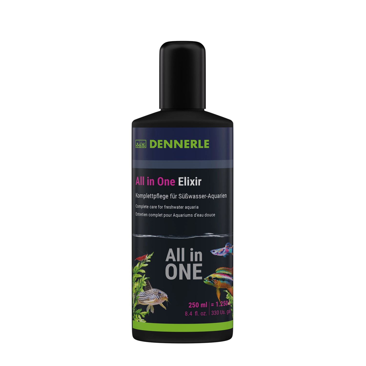 Dennerle Komplettpflege für Süsswasseraquarien All in One Elixir 250 ml