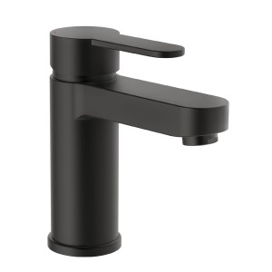 Schütte Waschtischarmatur Elephant, Schwarz-Matt. Elegante Armatur für Waschbecken im Badezimmer.