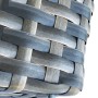 Detailaufnahme Pflanzsäule Wave, 28x28x60cm, Polyrattan-Flechtoptik, mit Stellfuß.