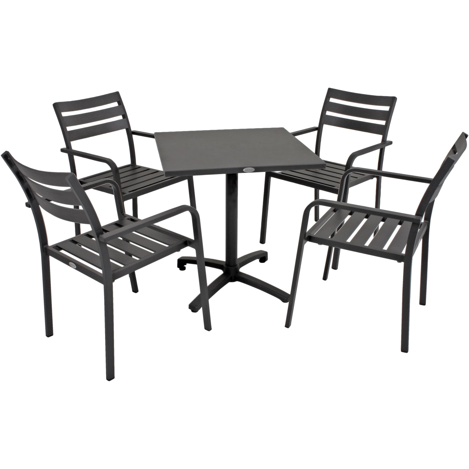 Garden Pleasure GartenmöbelSet Treviso 5teilig Anthrazit kaufen bei OBI