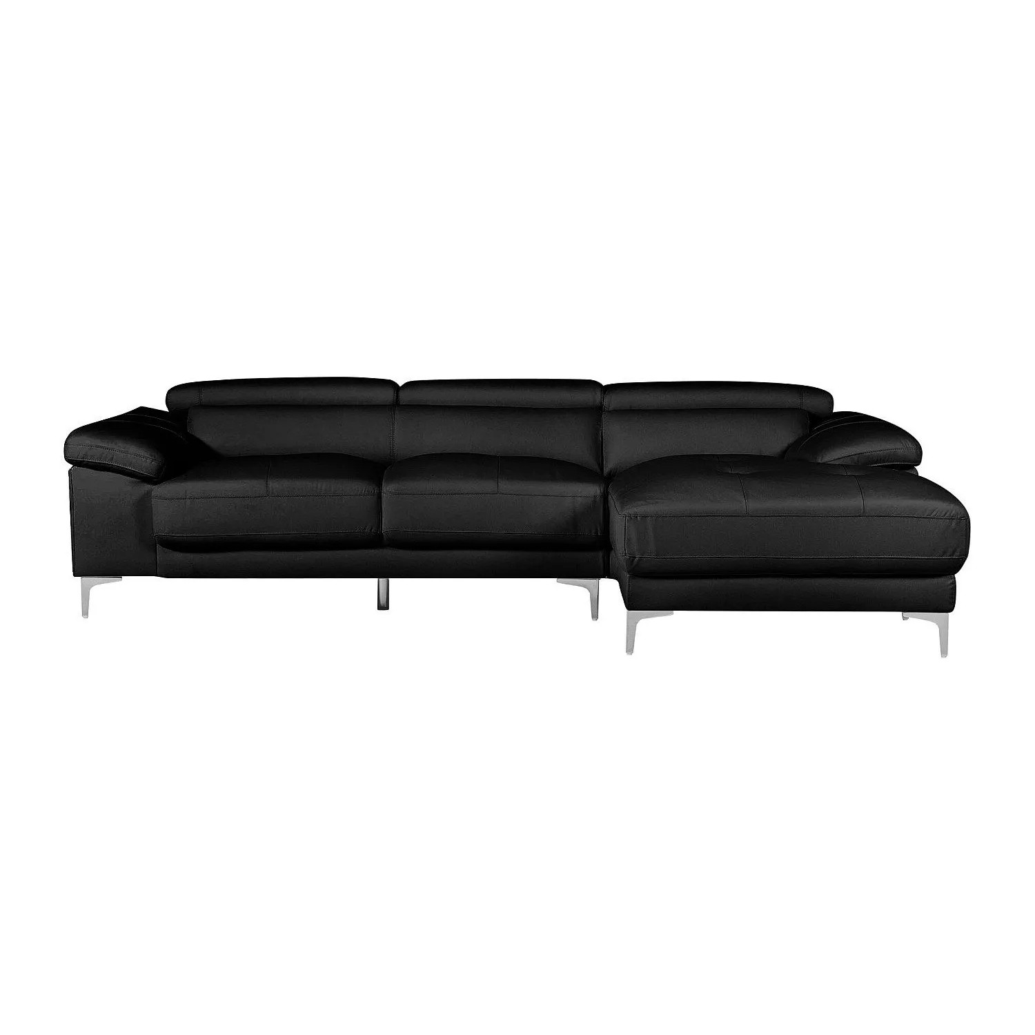 Vente-unique Sofa Ohne Schlafmöglichkeit Solange Schwarz 265 cm