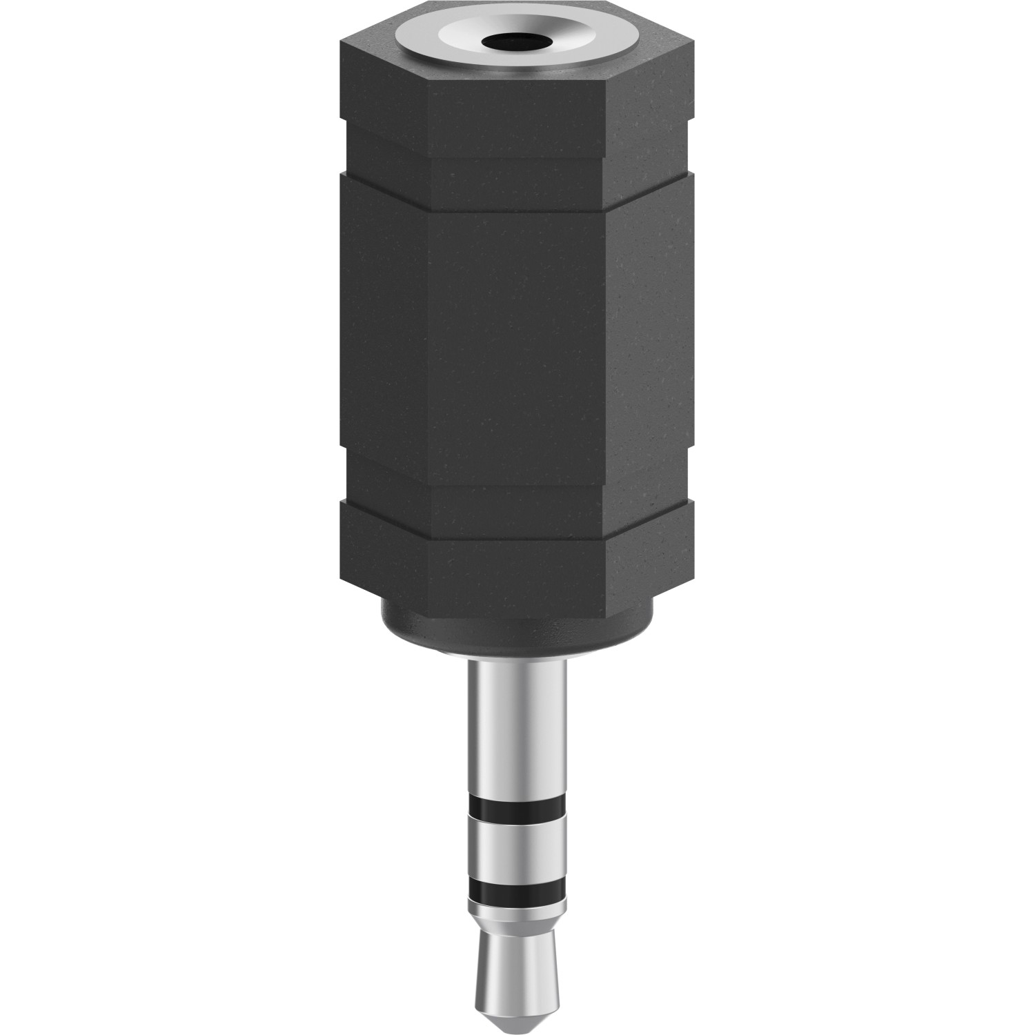 Hama Audio-Adapter 3,5 mm-Klinken-Stecker/2,5 mm-Klinken-Kupplung Stereo Schwarz