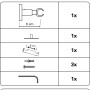 Gardinia Deckenträger Europa, silber-antik, für 1- oder 2-läufige Gardinenstangen (Ø 19mm).