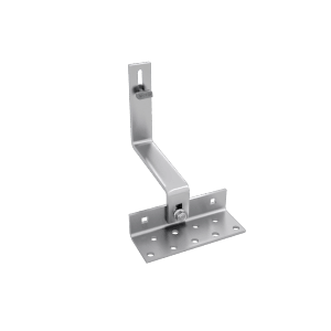 SolMount Dachhaken, 3-fach verstellbar, 140mm Platte, Edelstahl für Solaranlagen.