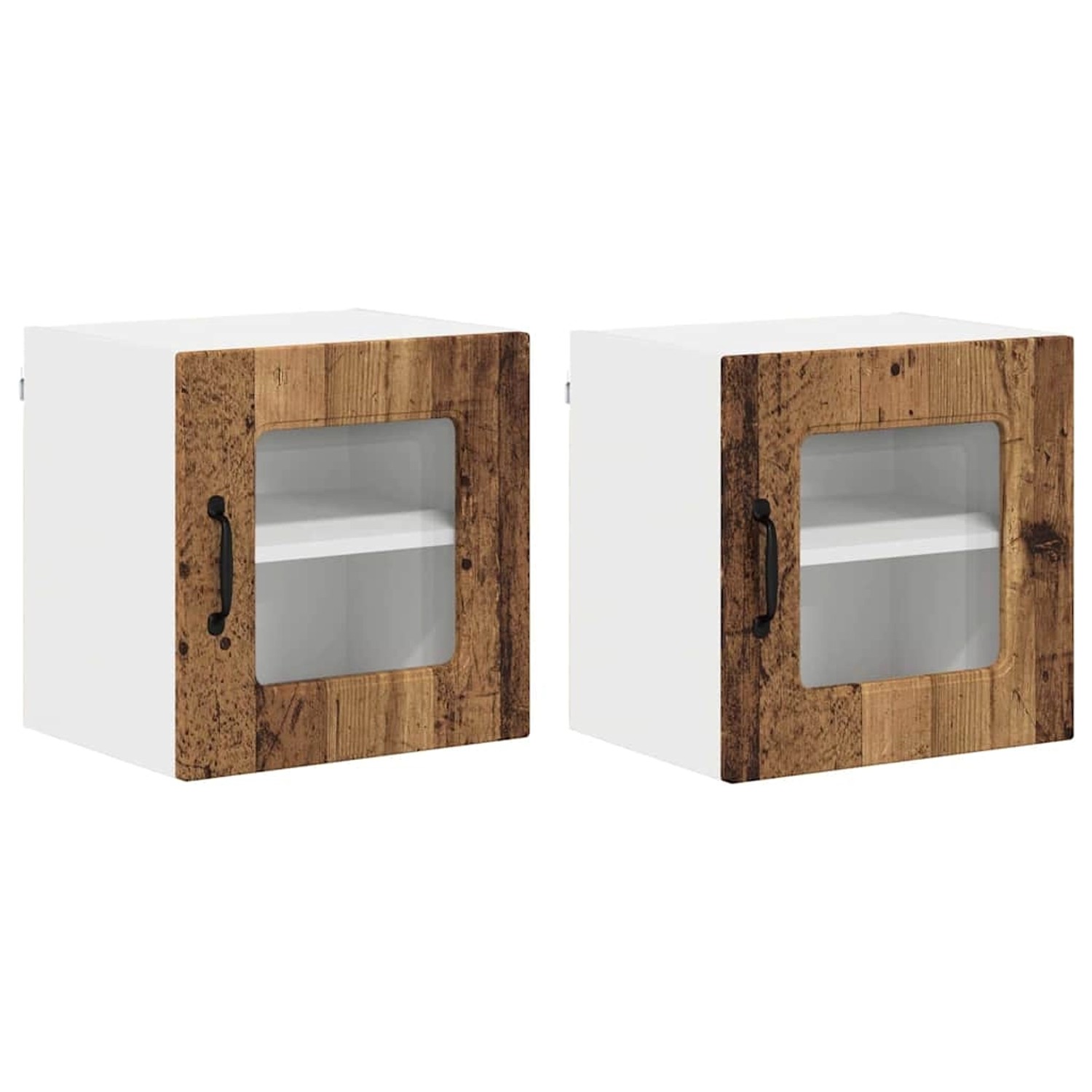 vidaXL Küchenwandschrank 2 Stk Altholz 40 x 31 x 40 cm Holzwerkstoff 884491 günstig online kaufen