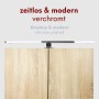 Kalb LED Badleuchte, 60cm, verchromt, zur Montage auf Spiegelschrank oder Spiegel.