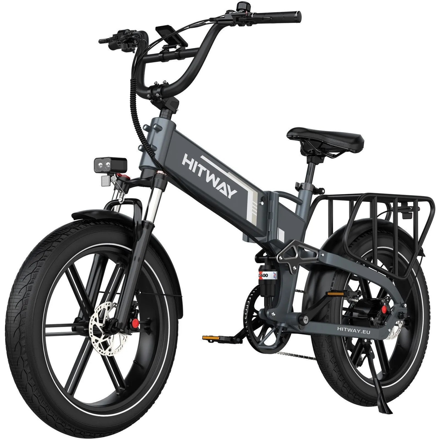 HITWAY E-Bike BK10SP1 20×4,0 Zoll 25Ah Akku Reichweite 70-120KM 250W 7-Gang APP NFC