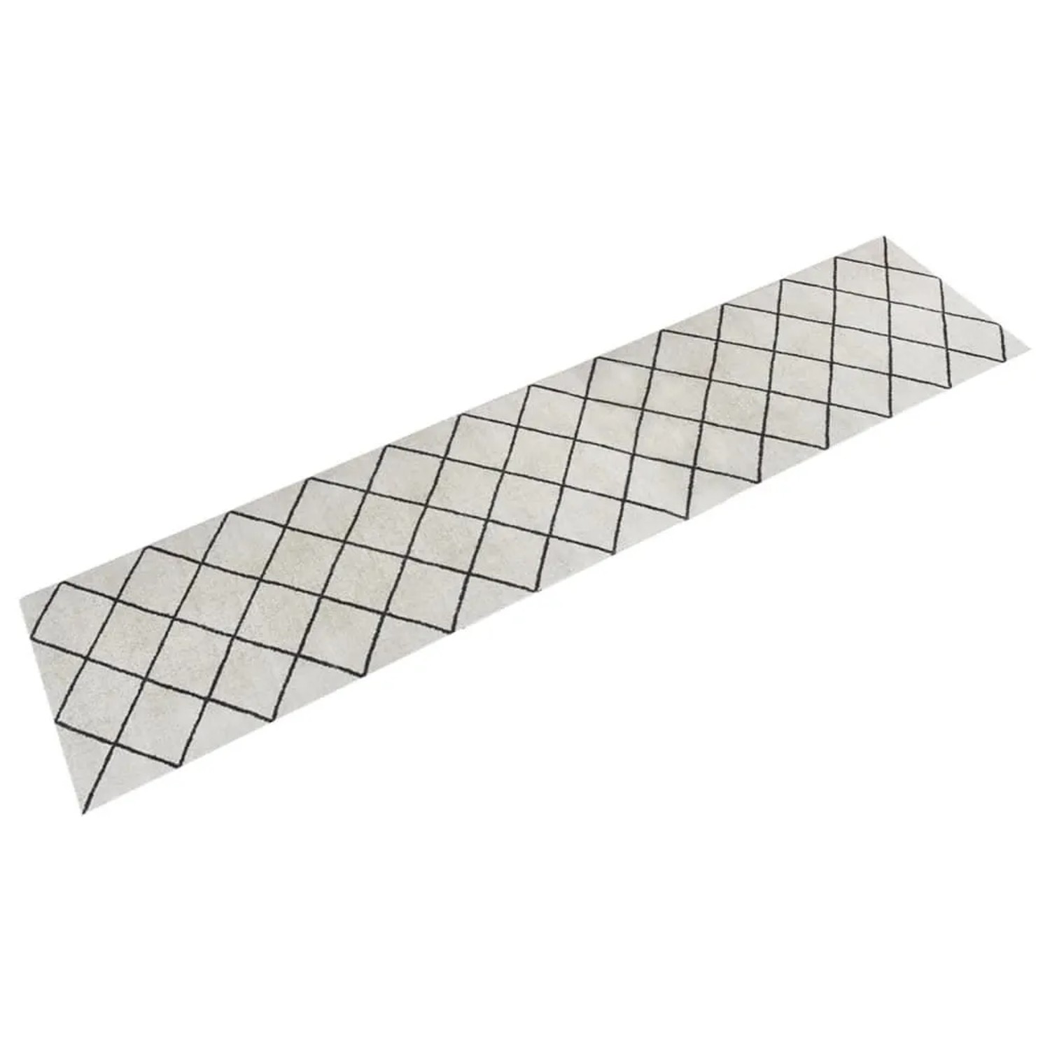 vidaXL Küchenteppich Waschbar Quadrat 60x300 cm Samt 136569
