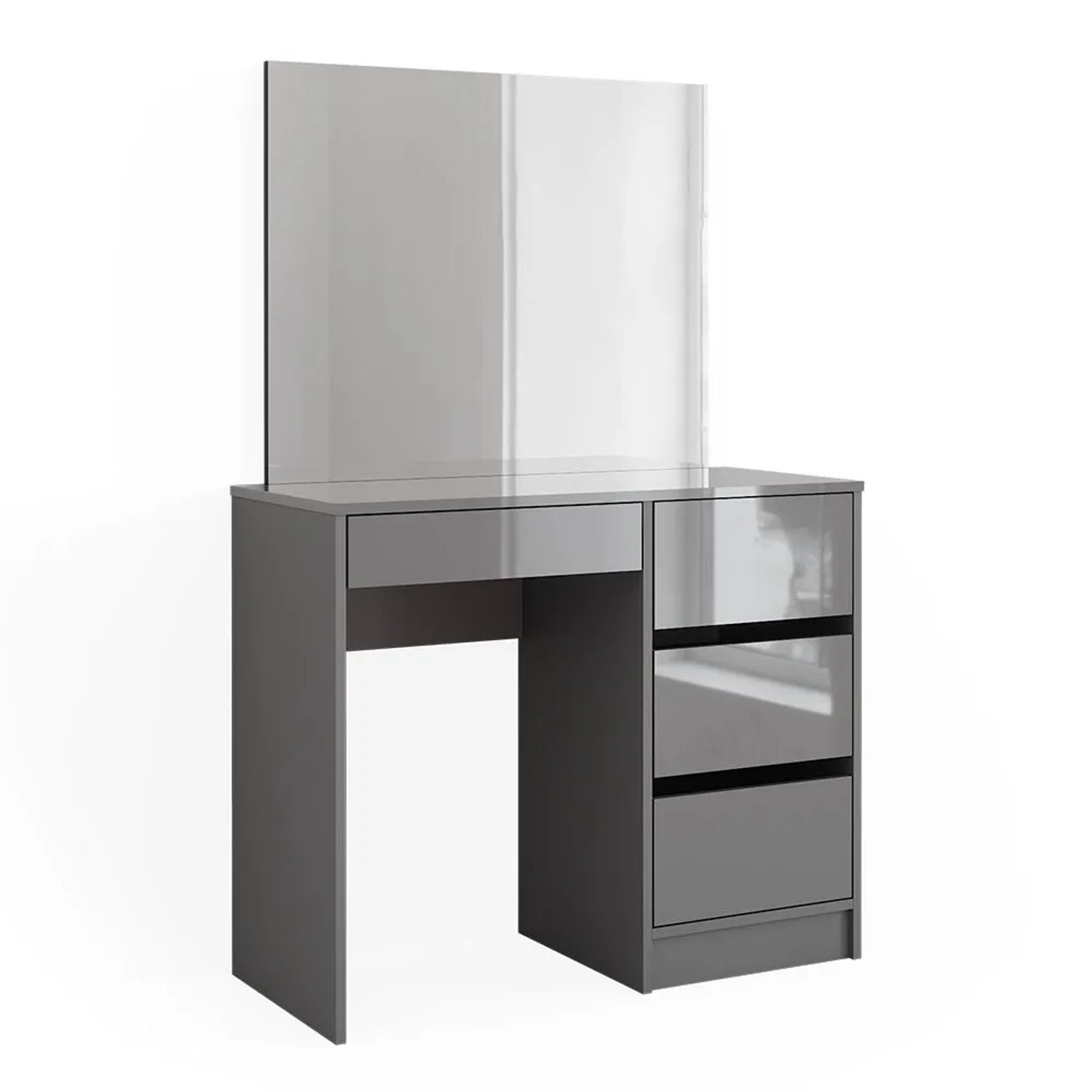 Vicco Schminktisch Sherry Grau 90 x 140 mit Spiegel