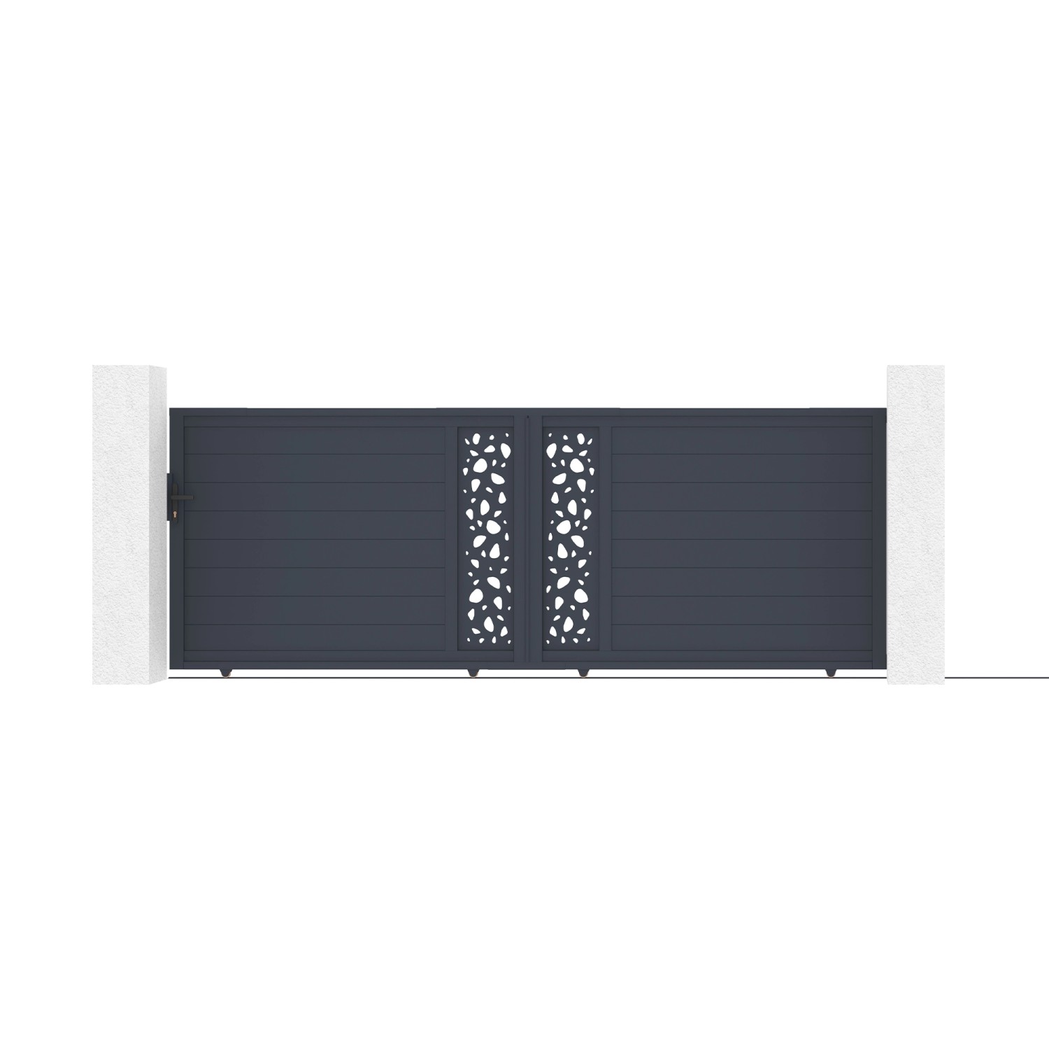 Casanoov Schiebetor 4M Sunny H 140Cm & Gartentür 1M Sunny H 140Cm Aluminium günstig online kaufen