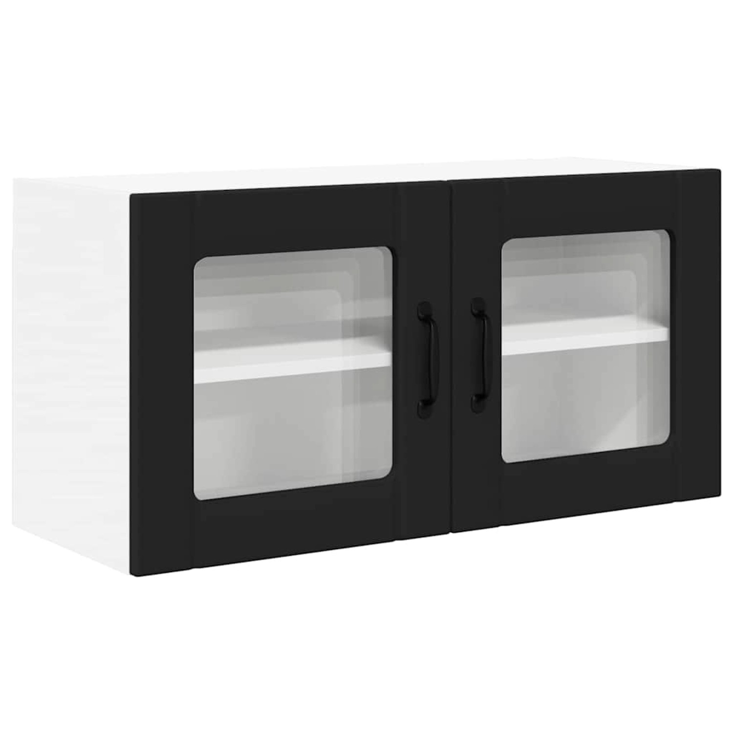 vidaXL Küchenwandschrank mit Tür Schwarz 80 x 31 x 40 cm Holzwerkstoff 8852 günstig online kaufen